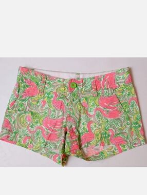 Lilly Pulitzer Walsh Pink & Green Shorts Size 0